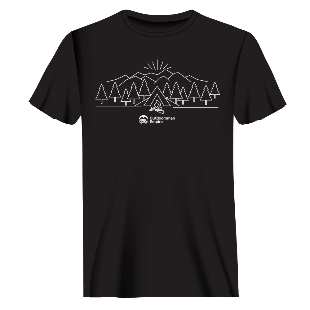 Camping Triangles Man T-Shirt by Outdoorzees