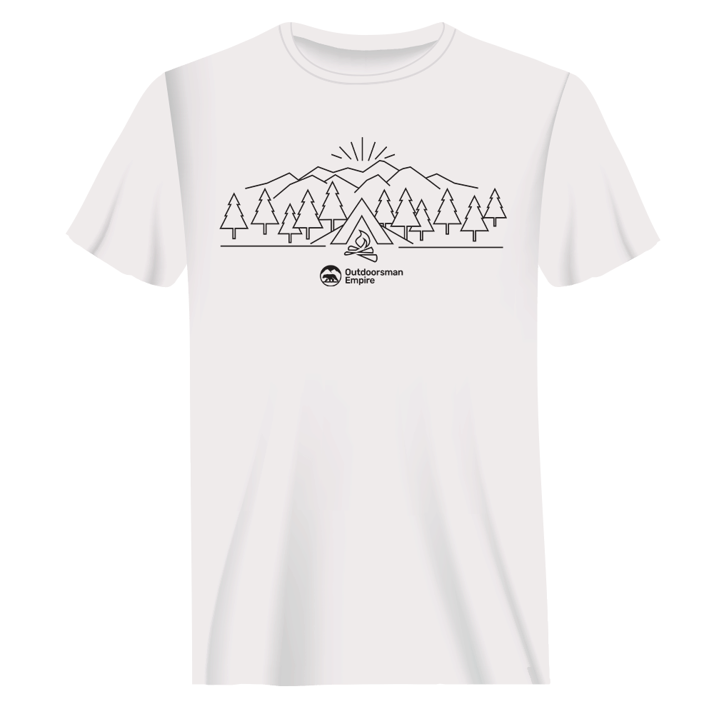 Camping Triangles Man T-Shirt by Outdoorzees