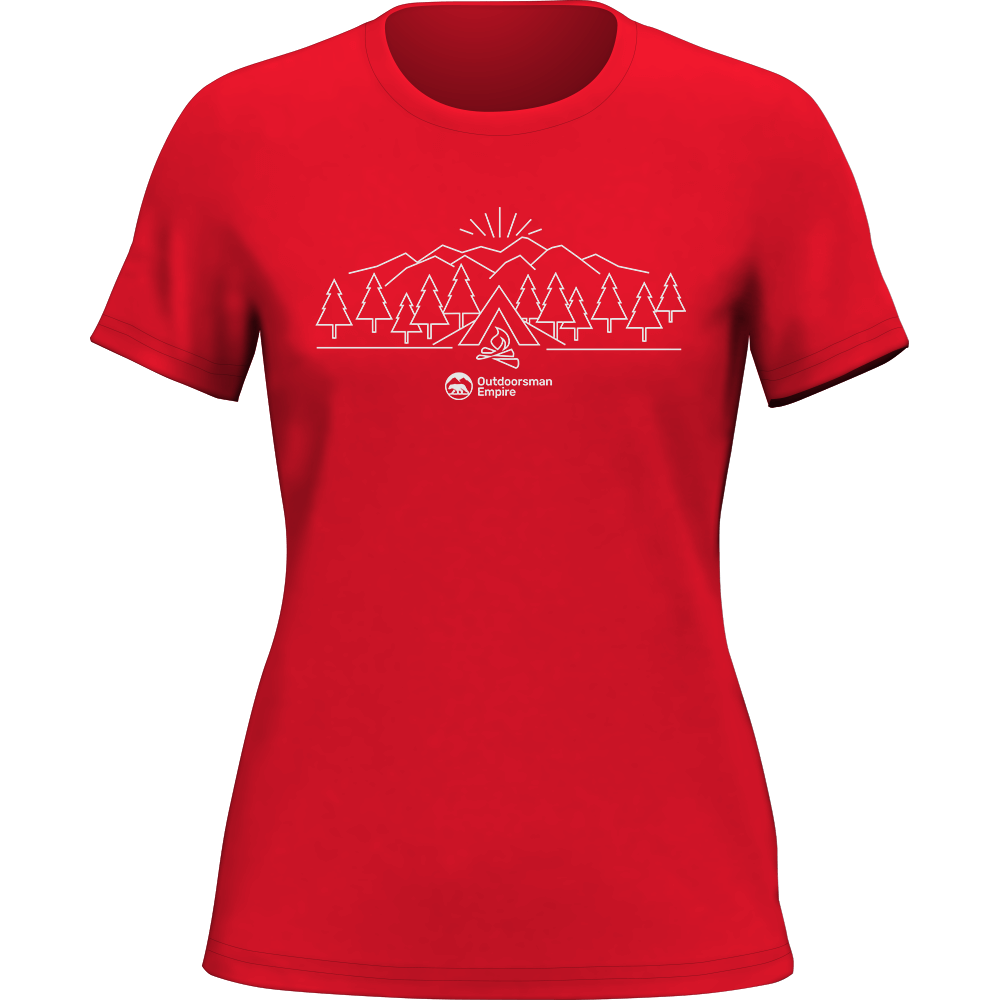 Camping Triangles T-Shirt for Women by Outdoorzees