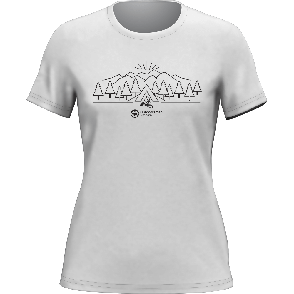 Camping Triangles T-Shirt for Women by Outdoorzees