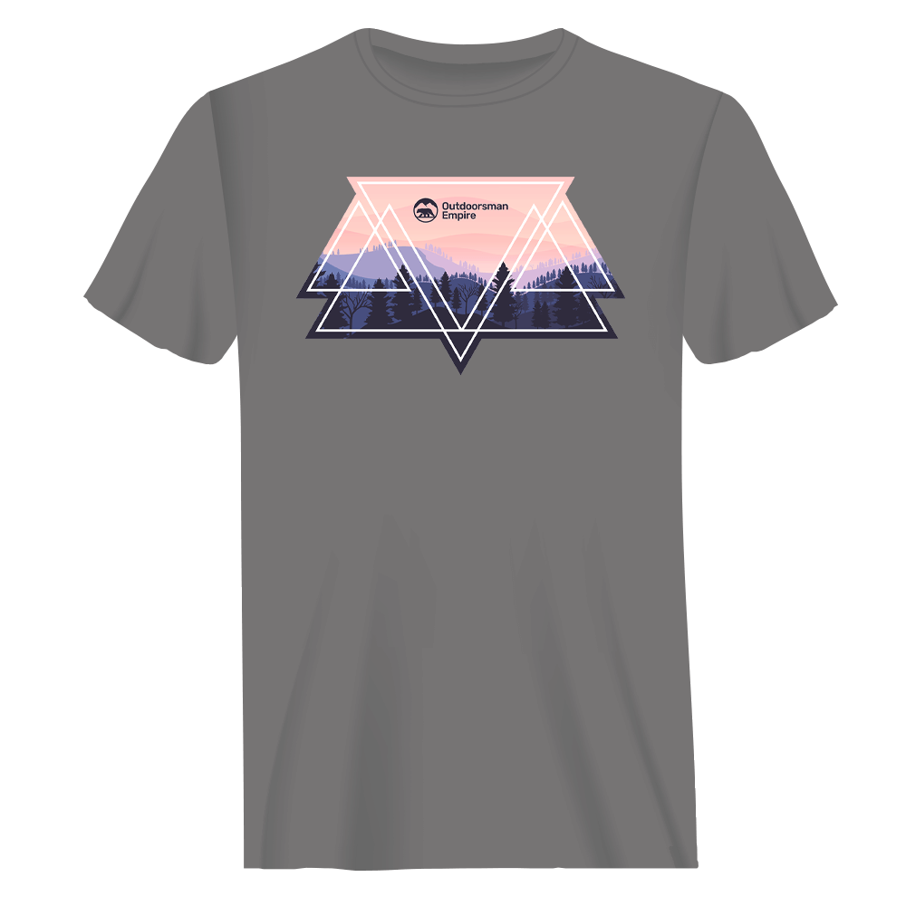 Camping Triangles Man T-Shirt by Outdoorzees