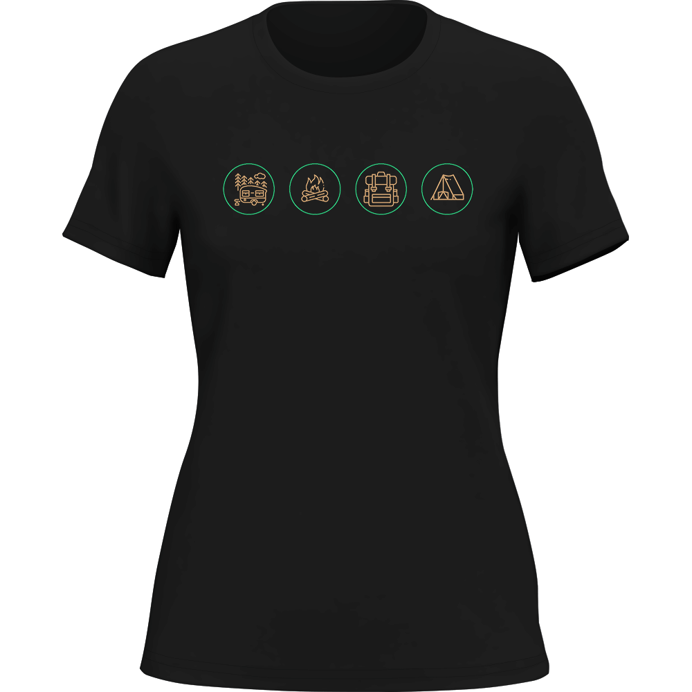 Camp Life T-Shirt for Women by Outdoorzees