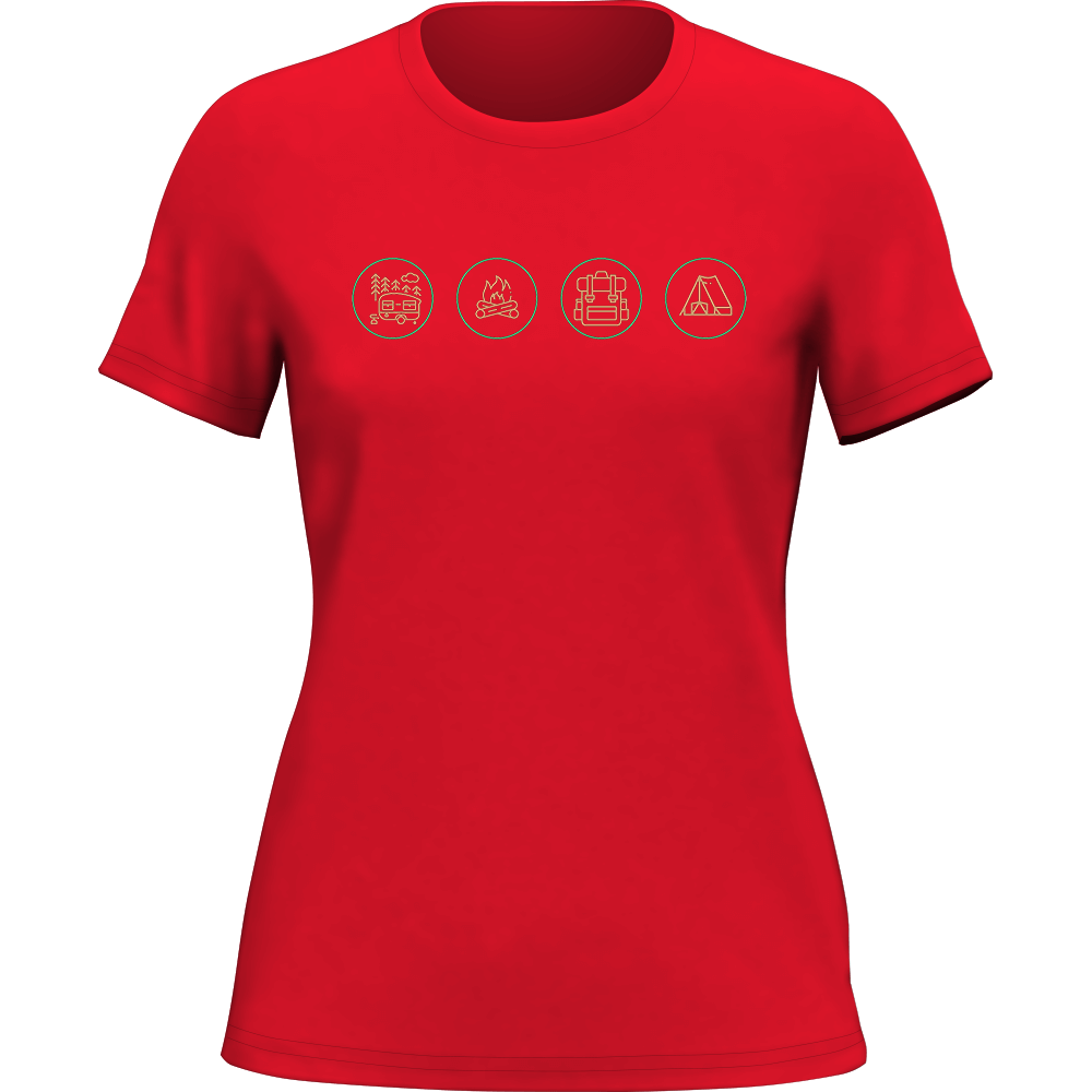 Camp Life T-Shirt for Women by Outdoorzees