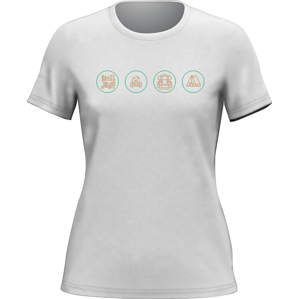 Camp Life T-Shirt for Women by Outdoorzees