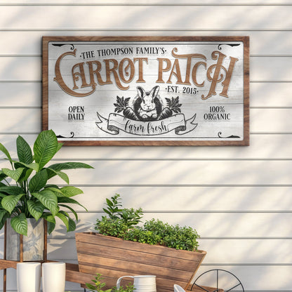 Carrot Patch Easter Sign II by Tailored Canvases