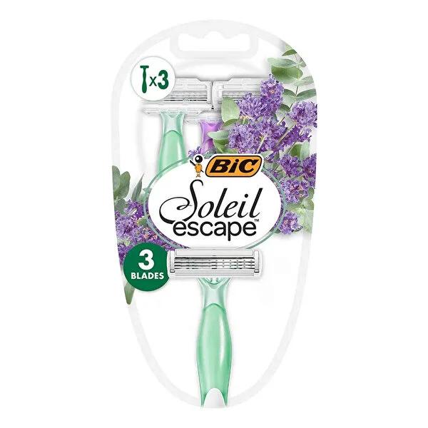 Bic Women's Disposable Razor - 3-Blade Lavender & Eucalyptus Scented for Sensitive Skin by Beauty Care Bag