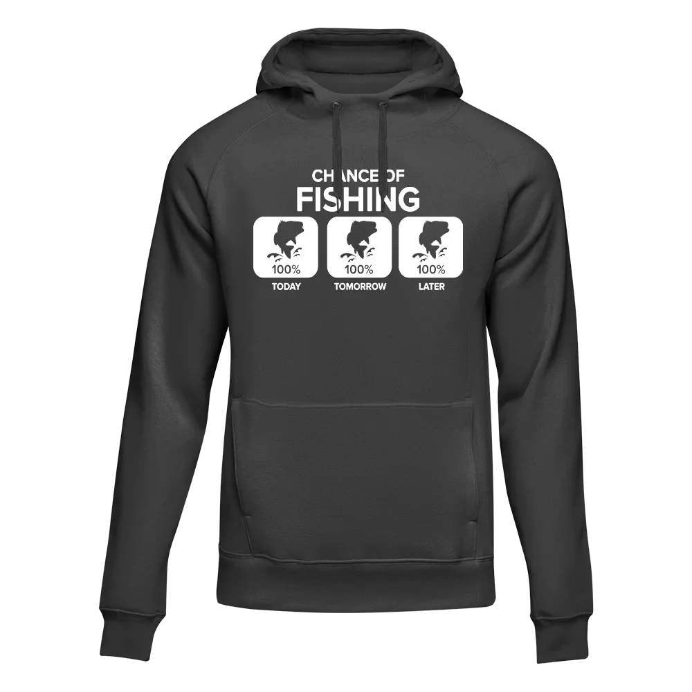 Chance of Fishing Unisex Hoodie by Outdoorzees