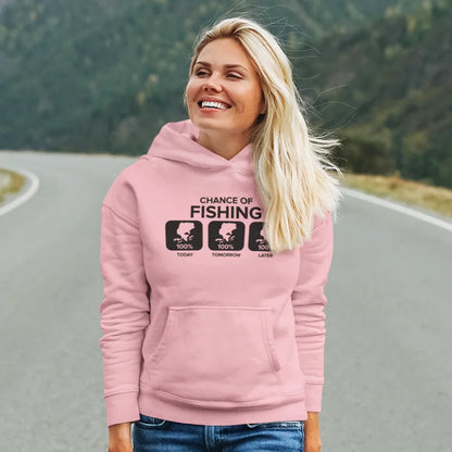 Chance of Fishing Unisex Hoodie by Outdoorzees