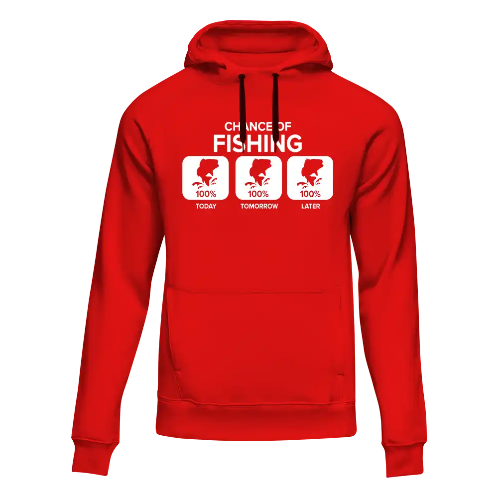 Chance of Fishing Unisex Hoodie by Outdoorzees