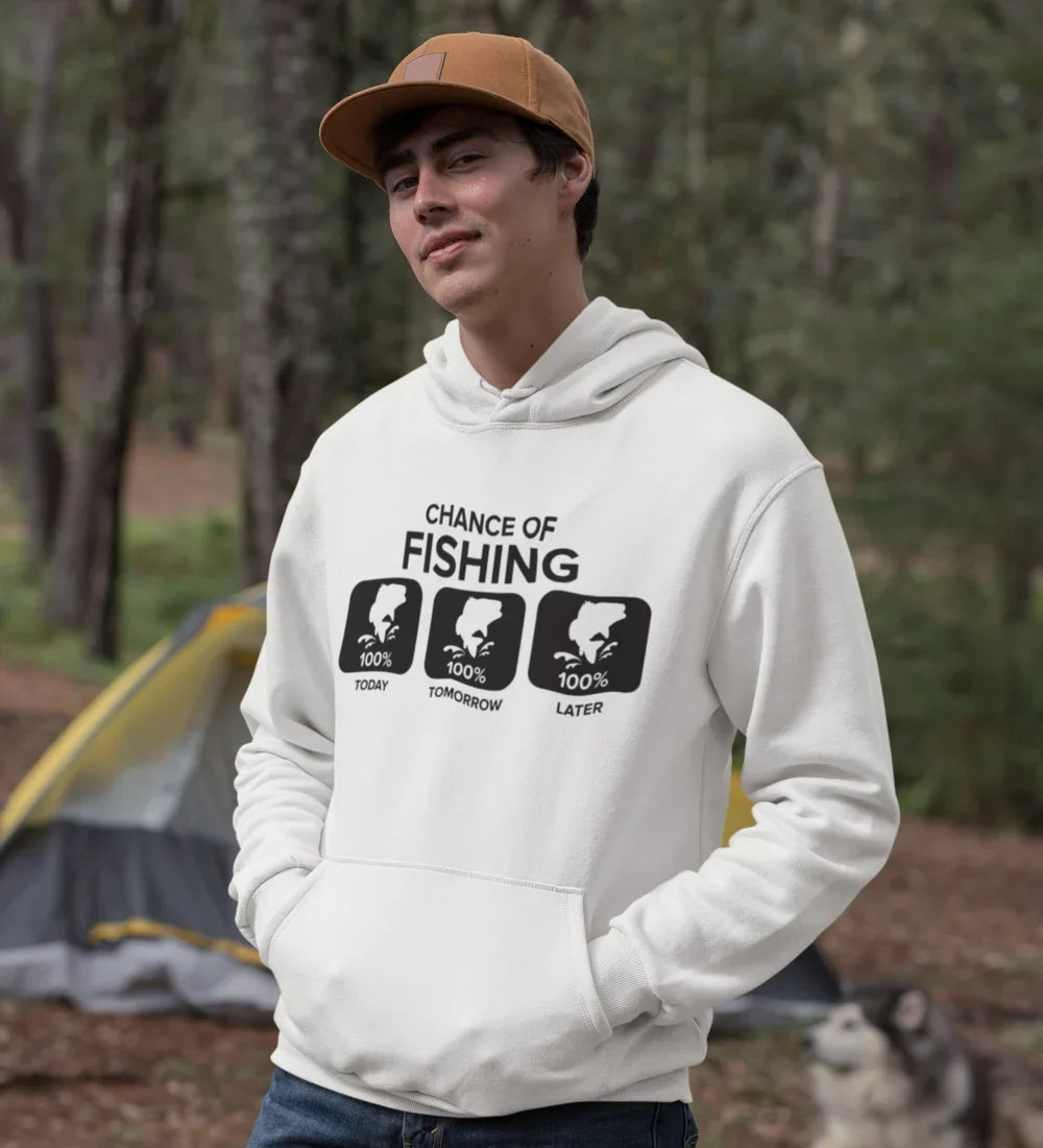 Chance of Fishing Unisex Hoodie by Outdoorzees