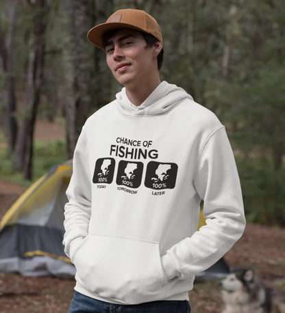 Chance of Fishing Unisex Hoodie by Outdoorzees