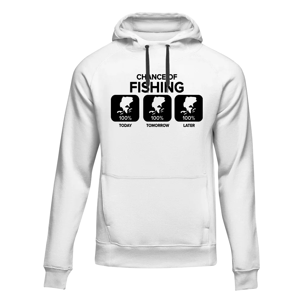 Chance of Fishing Unisex Hoodie by Outdoorzees