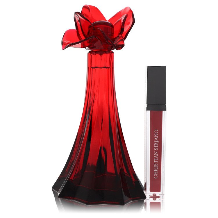 Christian Siriano Ooh La Rouge by Christian Siriano Eau De Parfum Spray + 0.21 Oz Red Lip Gloss (Unboxed) 3.4 oz for Women by Avera Group
