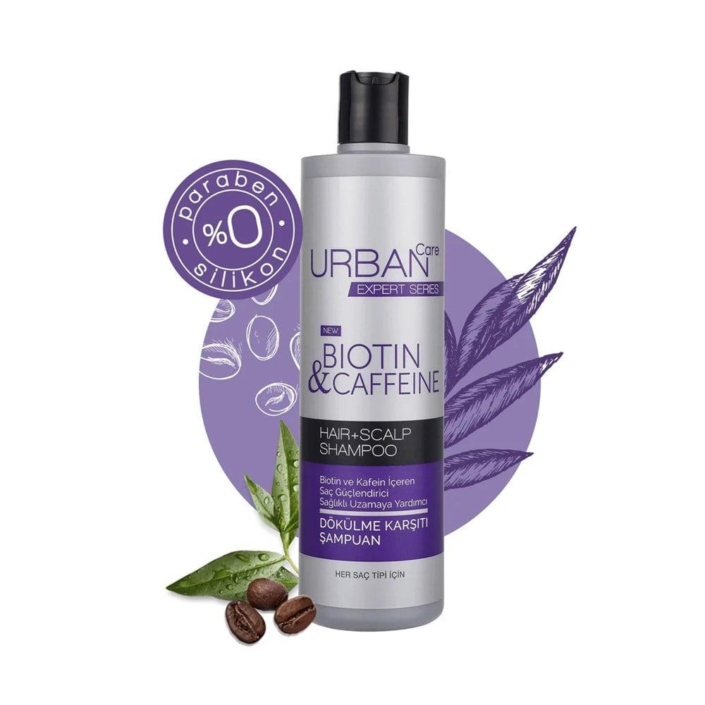 Urban Care Expert Series Biotin and Caffeine Shampoo - Nourishing, Sulfate-Free, 11.83 fl oz by Beauty Care Bag