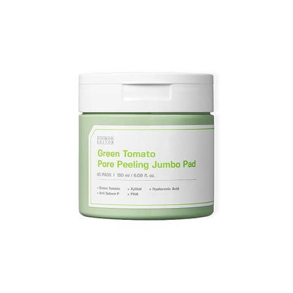 Sungboon Editor Green Tomato Pore Peeling Pads 60 Count by Beauty Care Bag