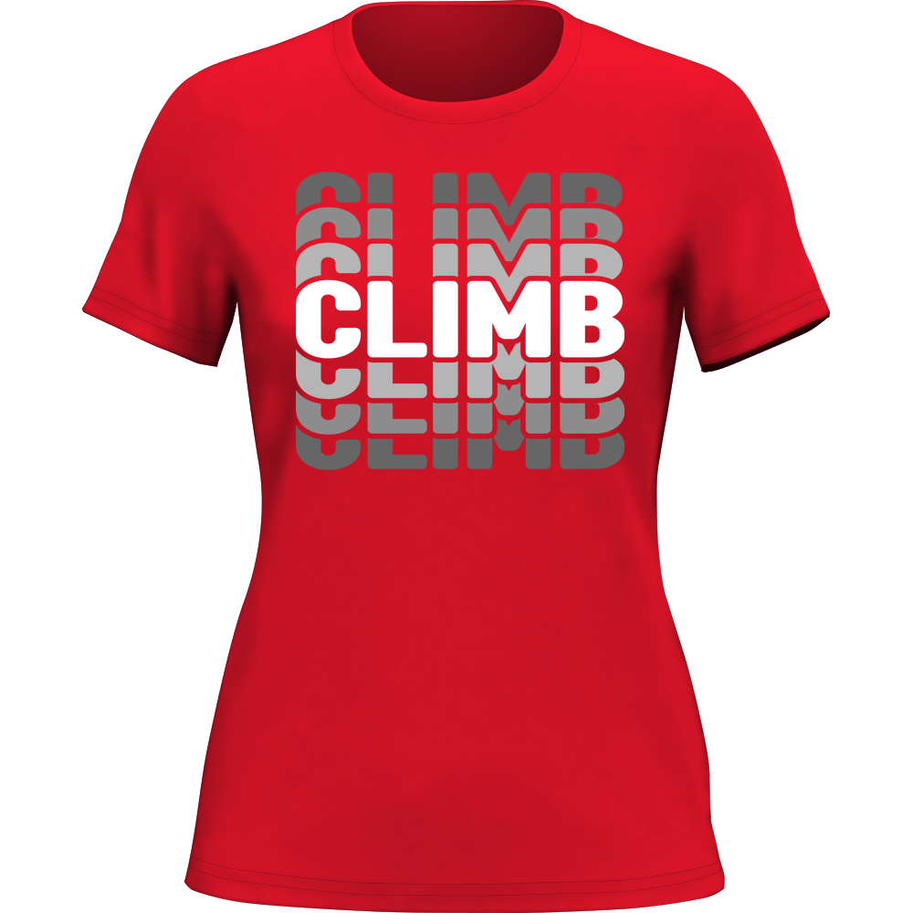 Climmmmmb T-Shirt for Women by Outdoorzees