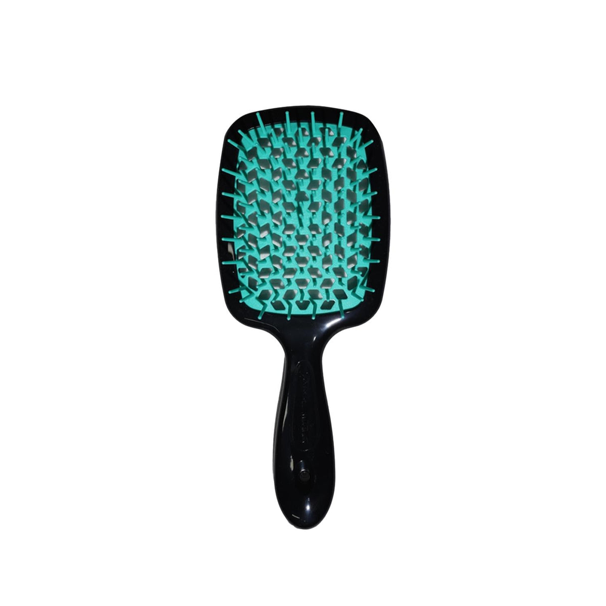 Janeke Superbrush Detangling Hair Brush Black & Green by Beauty Care Bag