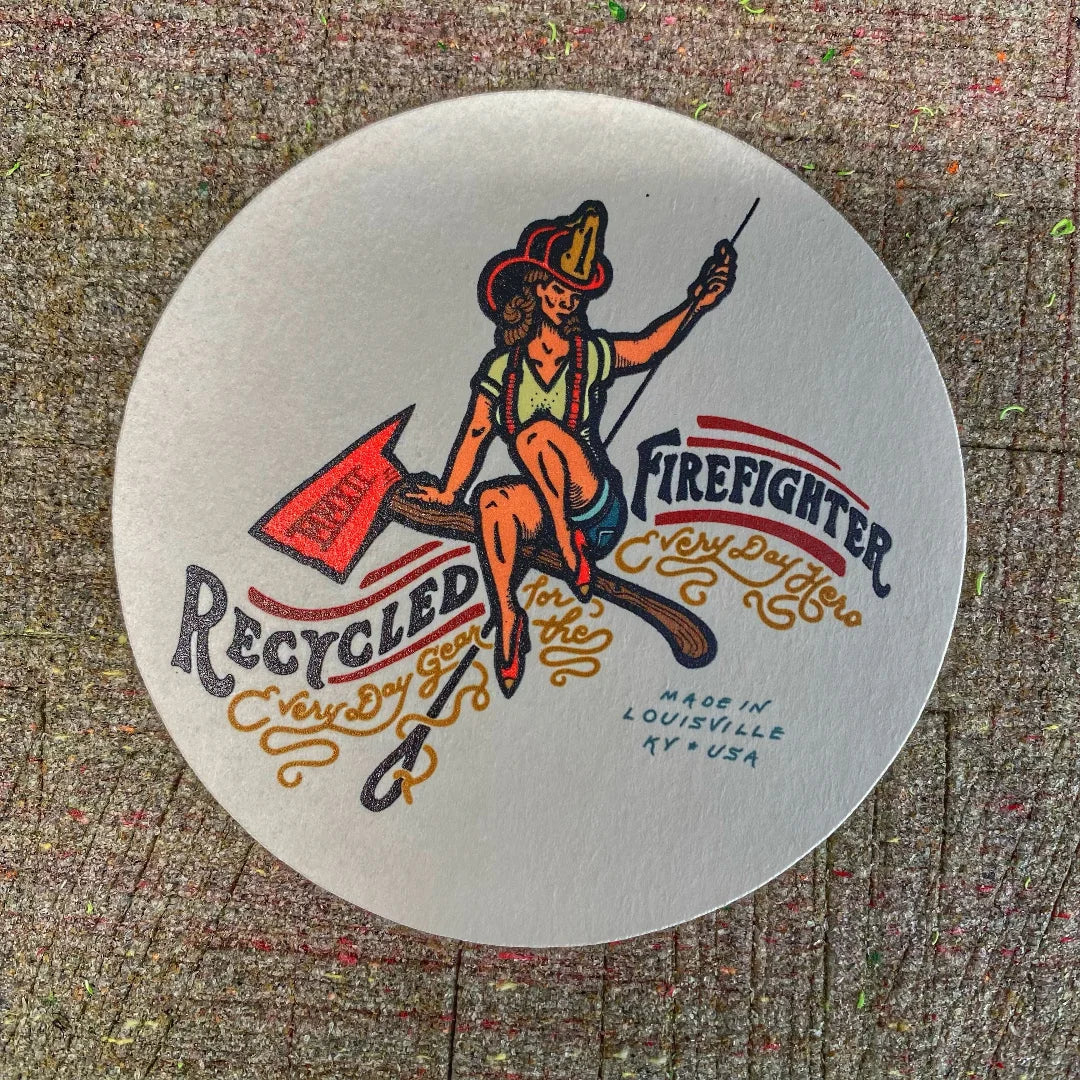 Coaster by Recycled Firefighter