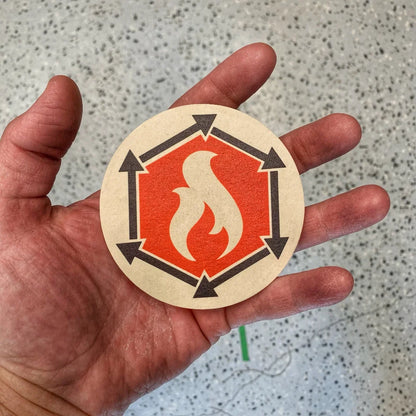 Coaster by Recycled Firefighter
