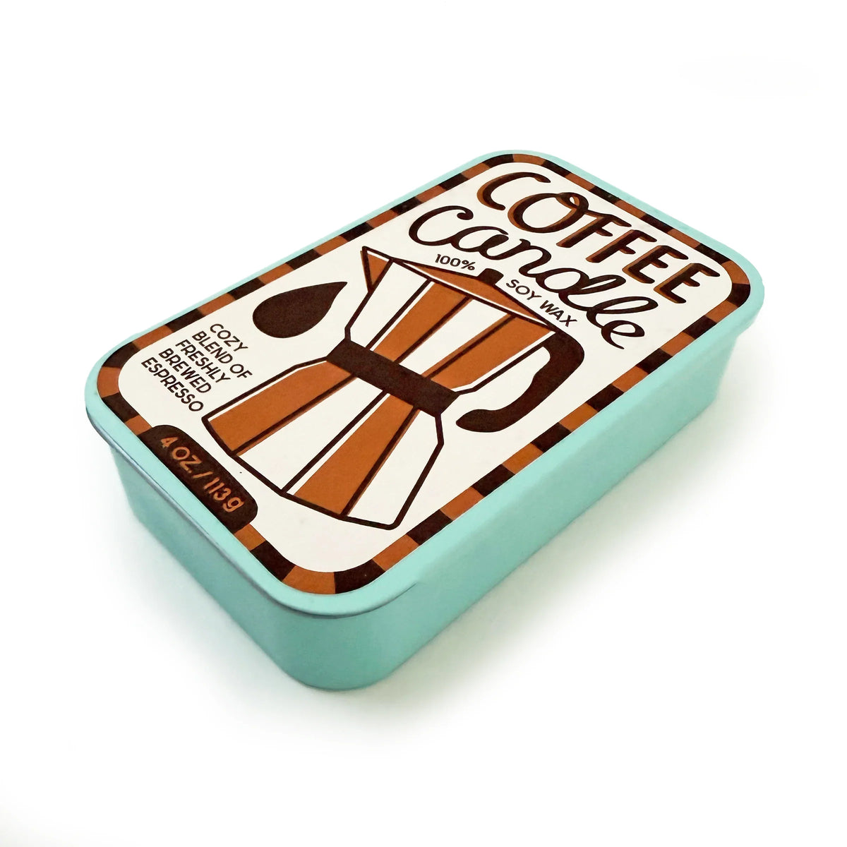 Coffee Espresso Sardine Tin Soy Candle by Rust & Cinder