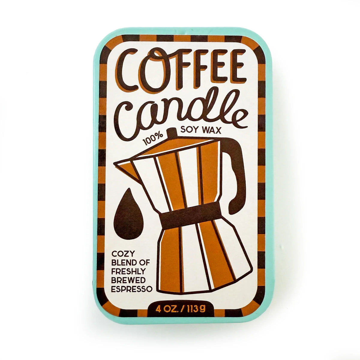 Coffee Espresso Sardine Tin Soy Candle by Rust & Cinder
