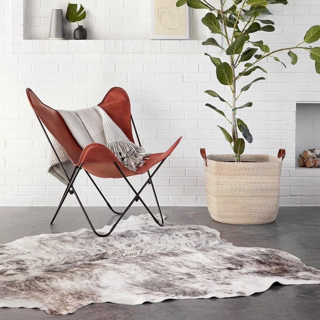 The Cognac Vintage Butterfly Chair by Classy Leather Bags