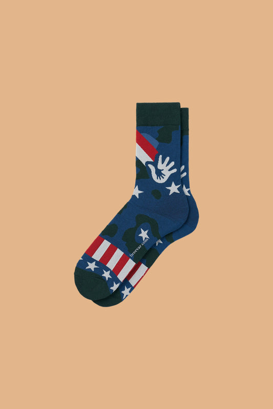 Collectible Art Crew Socks – Veterans & Military Families by Breevar