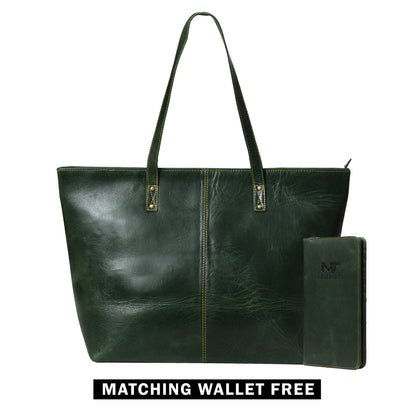Kim & Blair Combo - Green by Classy Leather Bags