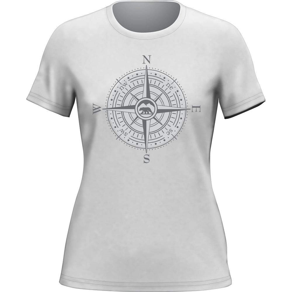 Compass Camping T-Shirt for Women by Outdoorzees