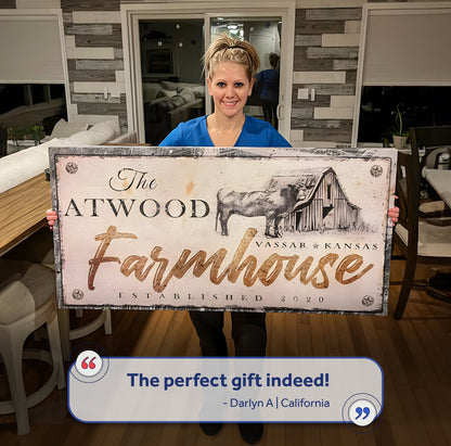 Rustic Farmhouse Sign V by Tailored Canvases