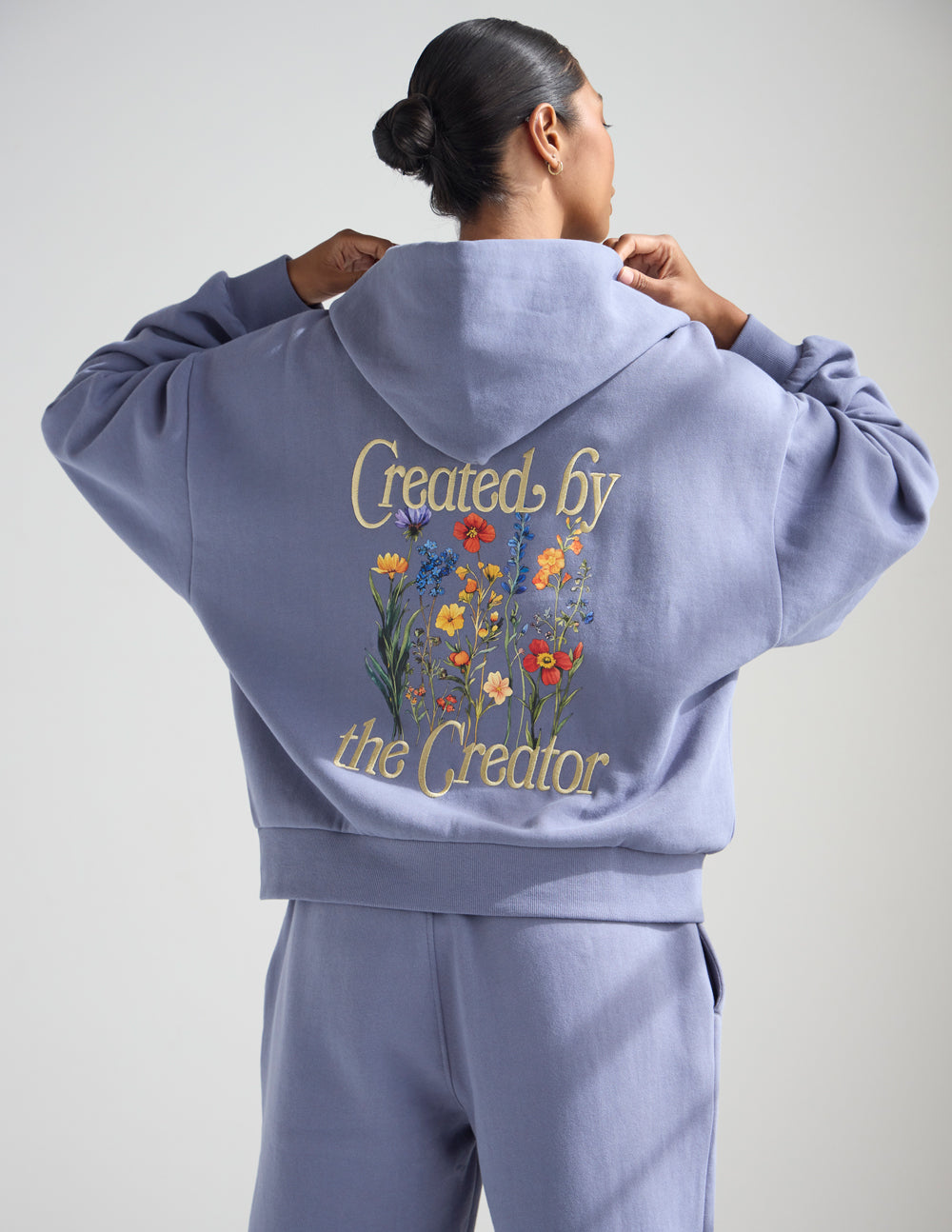 Created by the Creator Plum Full-Zip Hoodie by Elevated Faith
