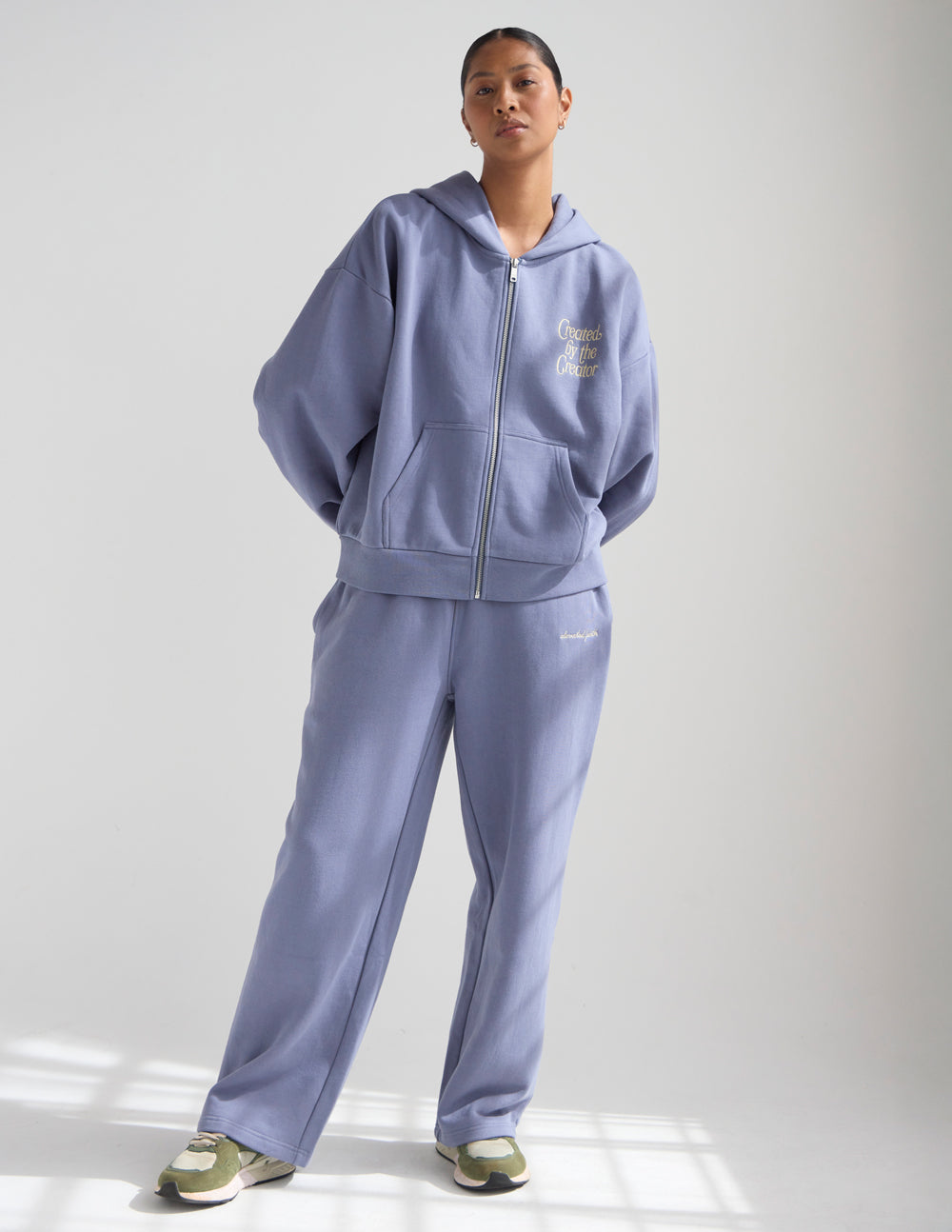 Created by the Creator Plum Full-Zip Hoodie by Elevated Faith