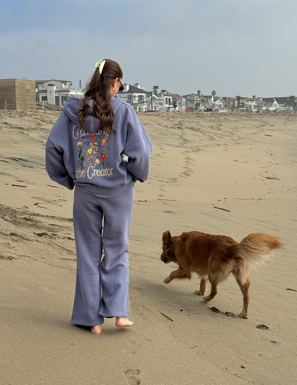 Created by the Creator Plum Full-Zip Hoodie by Elevated Faith