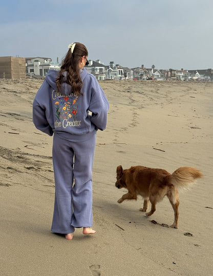 Created by the Creator Plum Full-Zip Hoodie by Elevated Faith