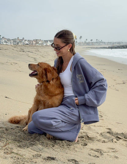 Created by the Creator Plum Full-Zip Hoodie by Elevated Faith