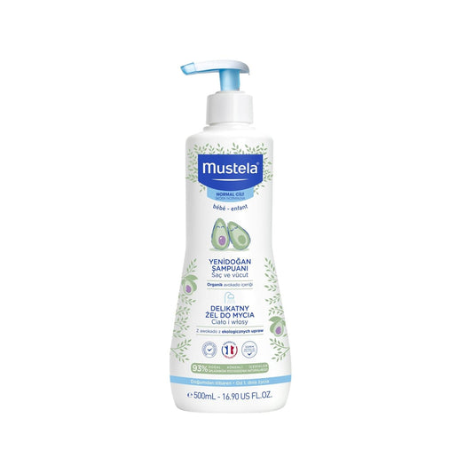 Mustela Dermo-Cleansing Hair and Body Cleansing Gel - Gentle, Dermatologically Tested, 16.91 fl oz by Beauty Care Bag
