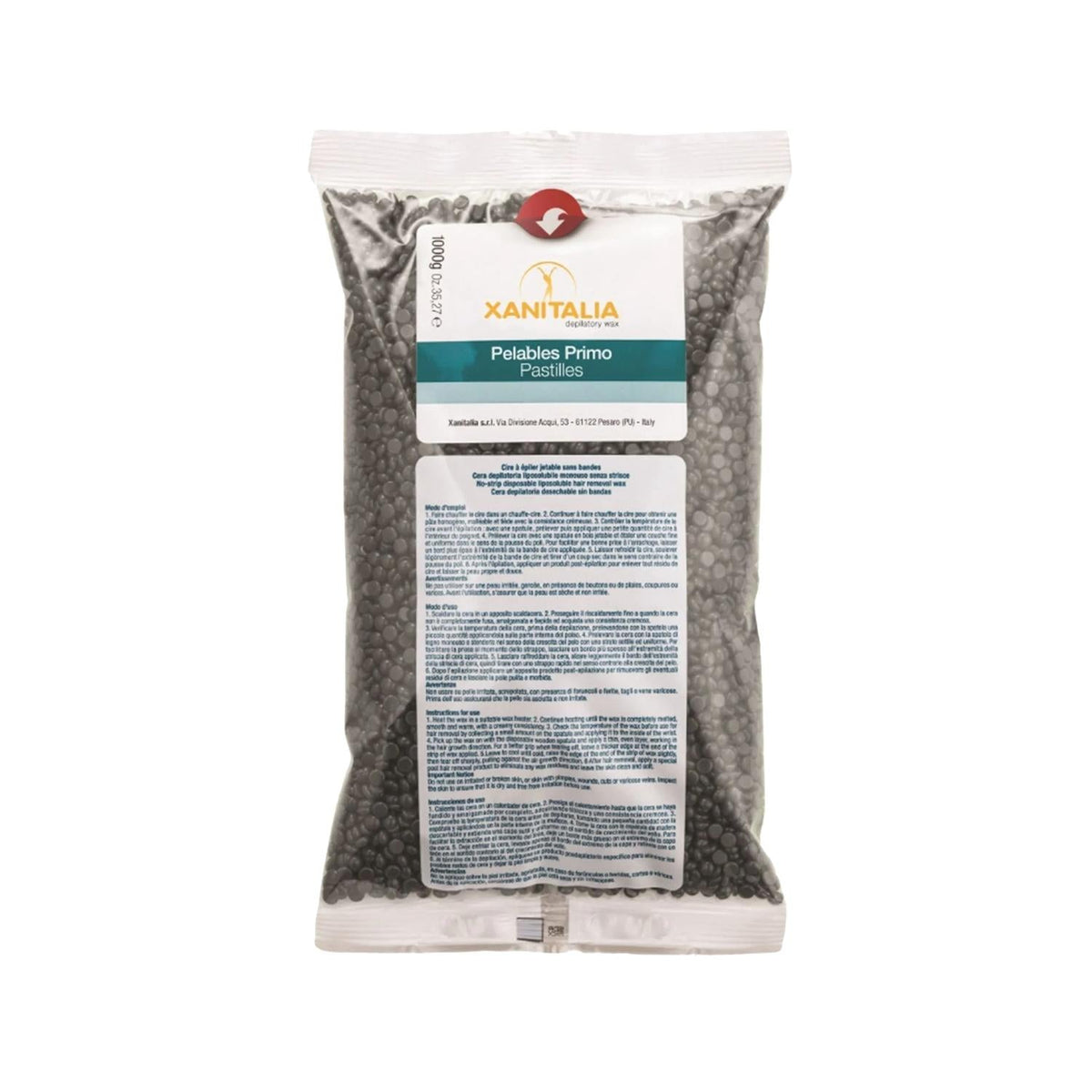 Xanitalia 1000g Black Pearl Wax for Hair Removal - Soyulabilir _nci A_da Siyah by Beauty Care Bag