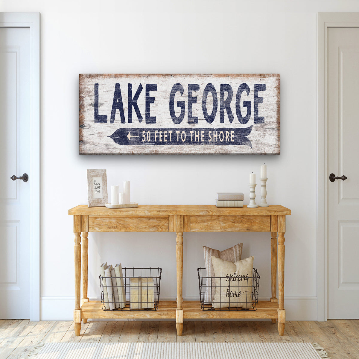 Personalized Nautical Beach Sign by Off The Square Designs