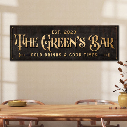 Custom Bar Sign III by Tailored Canvases