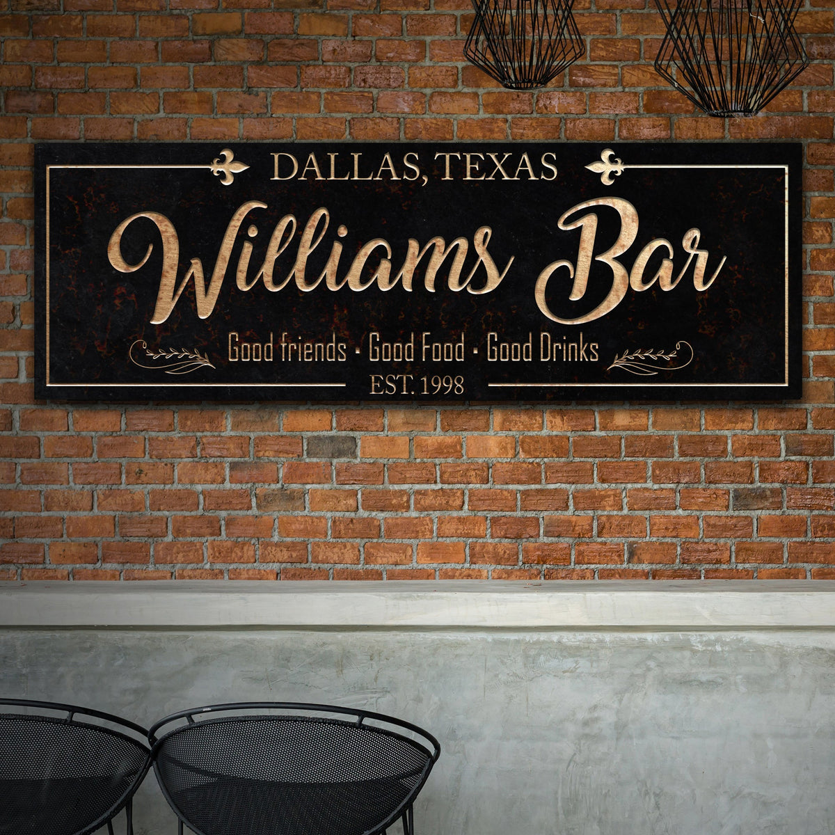 Custom Bar Sign by Tailored Canvases