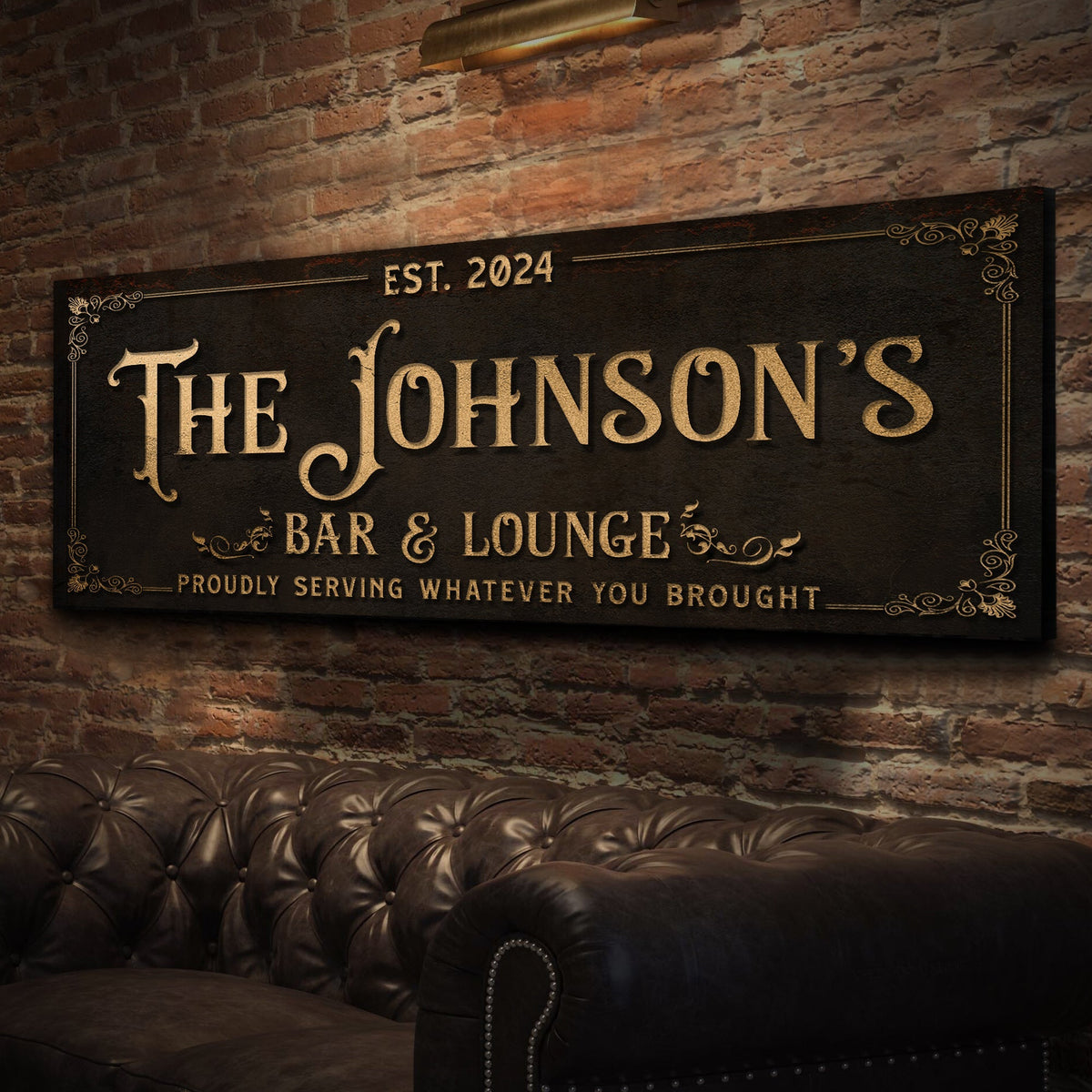 Custom Bar & Lounge Sign III by Tailored Canvases