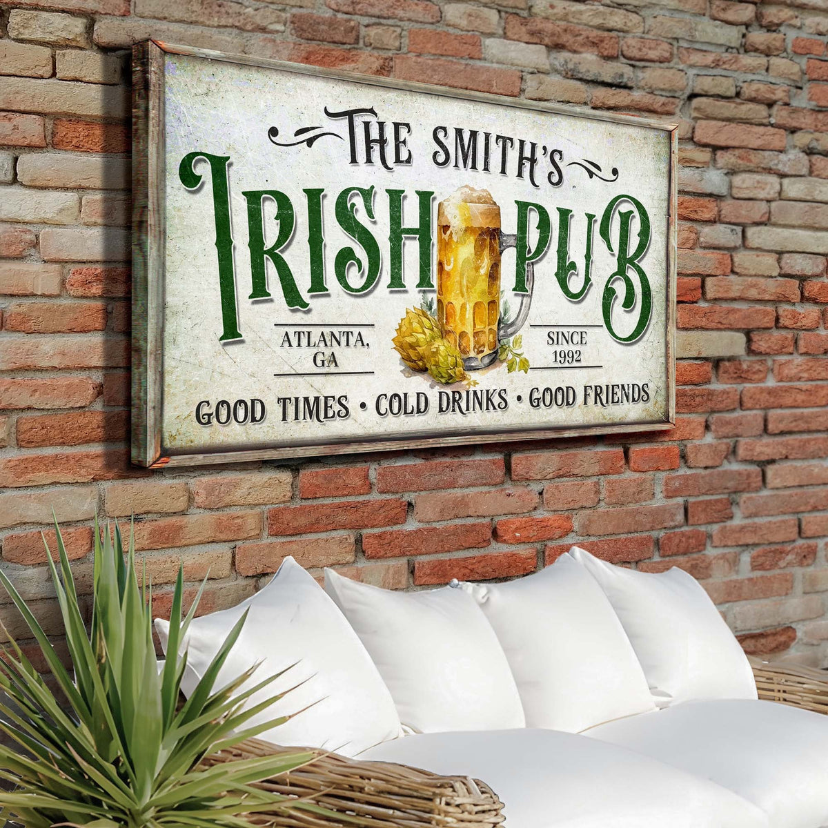 Custom Irish Pub Bar Sign II by Tailored Canvases