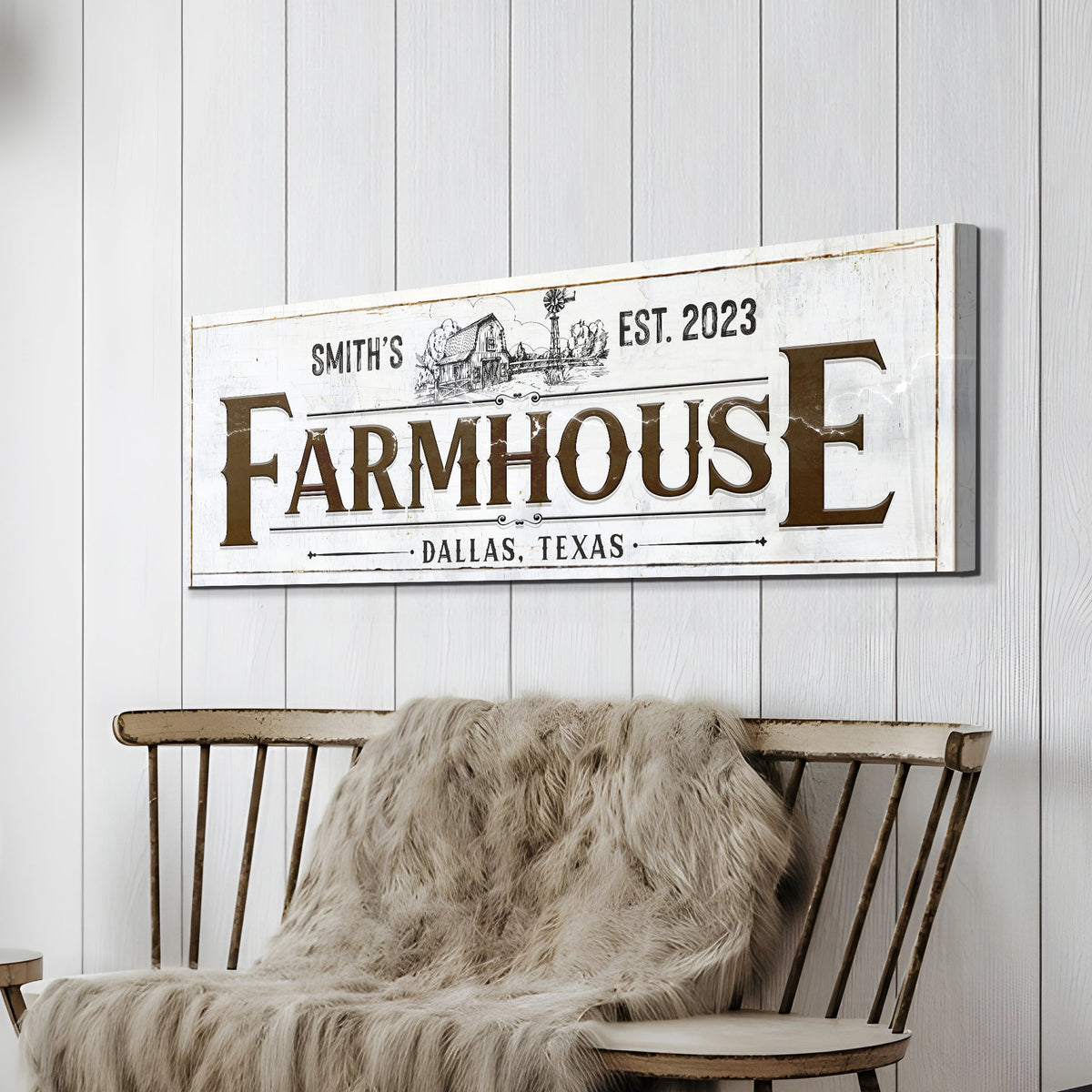 Custom Rustic Farmhouse Sign II by Tailored Canvases