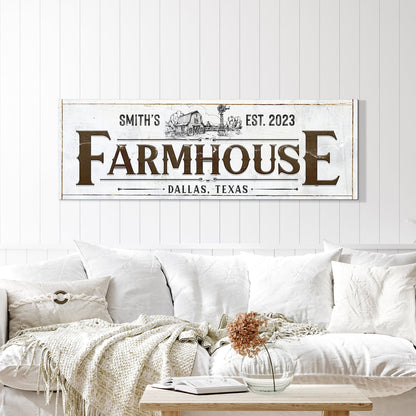 Custom Rustic Farmhouse Sign II by Tailored Canvases