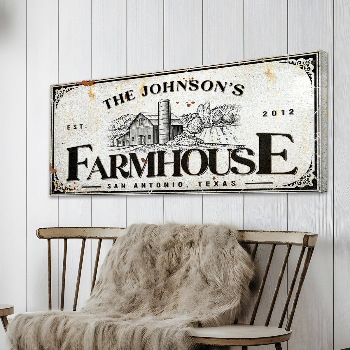 Custom Rustic Farmhouse Sign III by Tailored Canvases