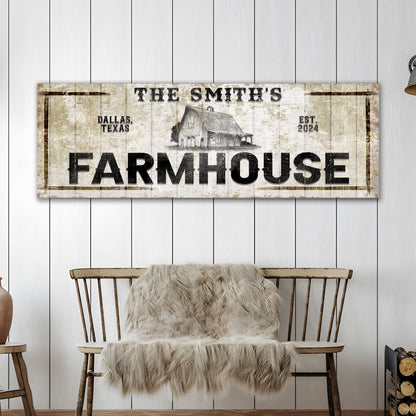 Custom Rustic Farmhouse Sign by Tailored Canvases