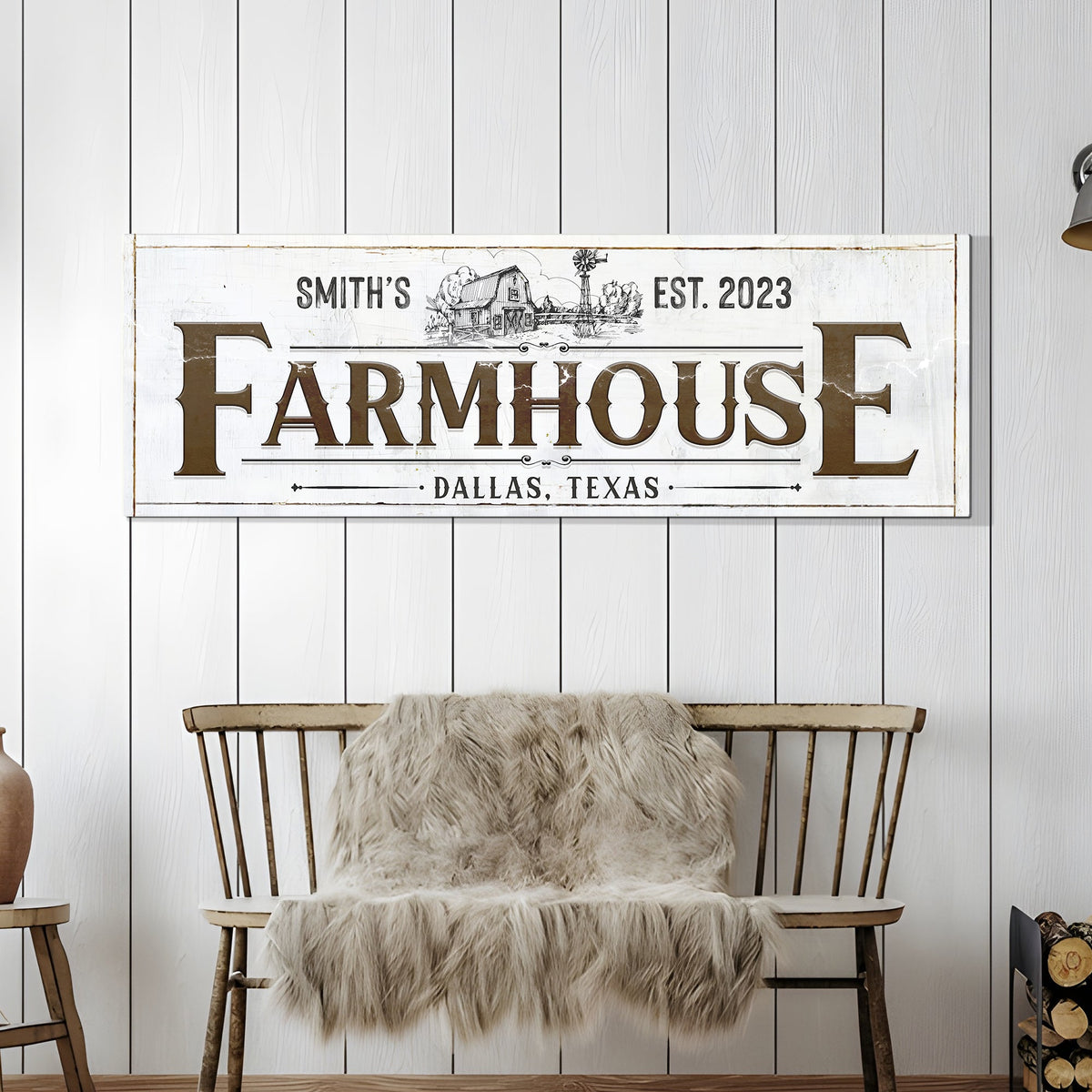 Custom Rustic Farmhouse Sign II by Tailored Canvases