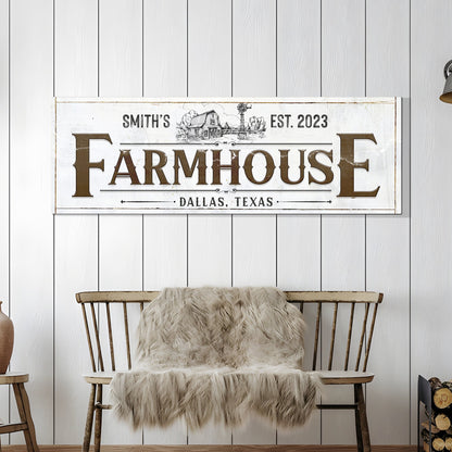 Custom Rustic Farmhouse Sign II by Tailored Canvases