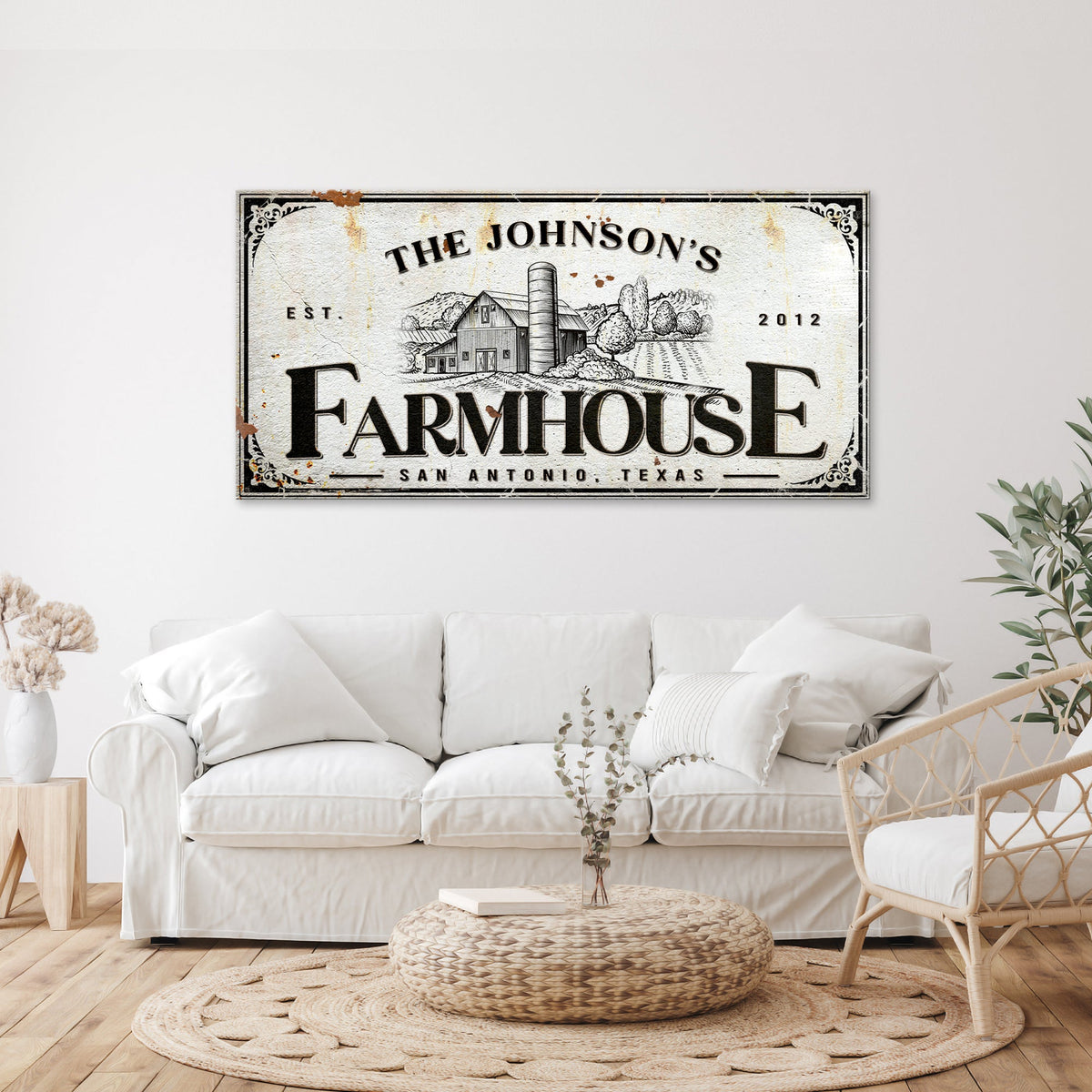 Custom Rustic Farmhouse Sign III by Tailored Canvases