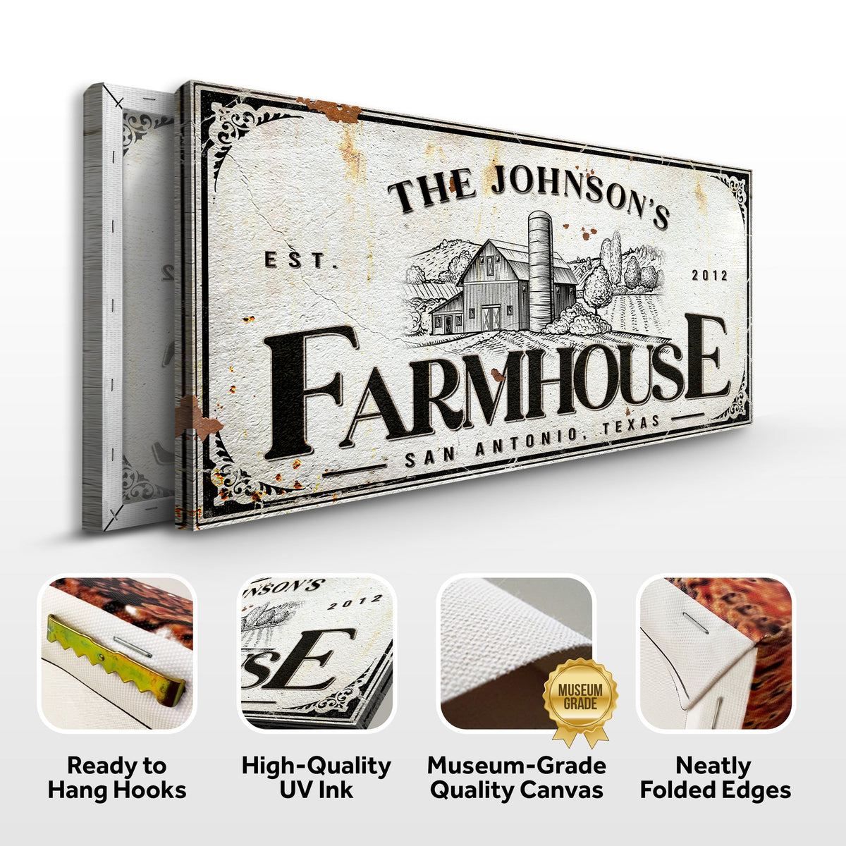 Custom Rustic Farmhouse Sign III by Tailored Canvases